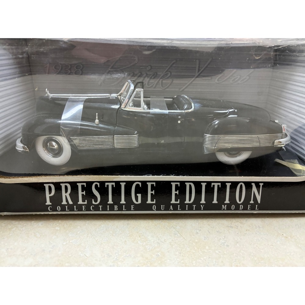 Anson 1938 Buick Y-Job Prestige Edition 1/18 Diecast Model Car Black 30409